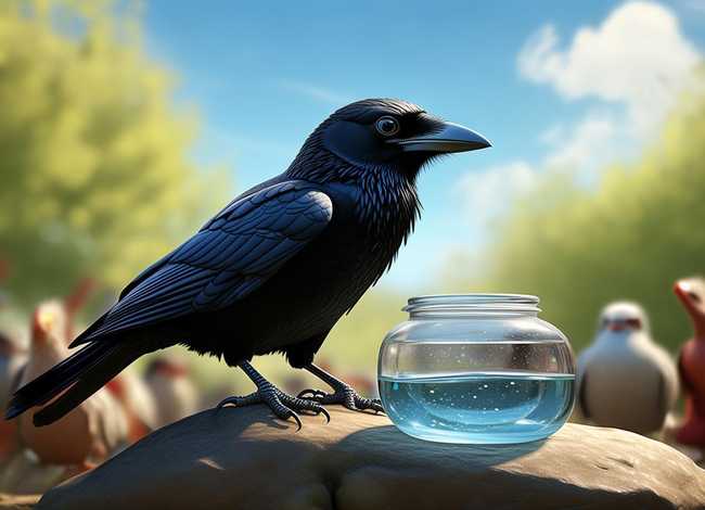 乌鸦喝水讲故事，乌鸦喝水讲故事比赛