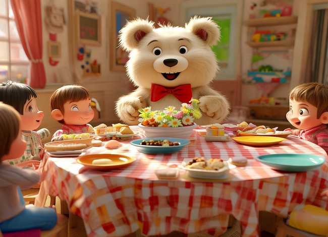 儿童故事小熊请客视频 - 幼儿故事小熊请客视频