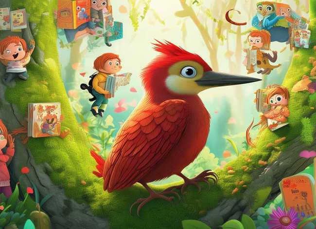 啄木鸟儿童故事绘本（啄木鸟的绘本故事）