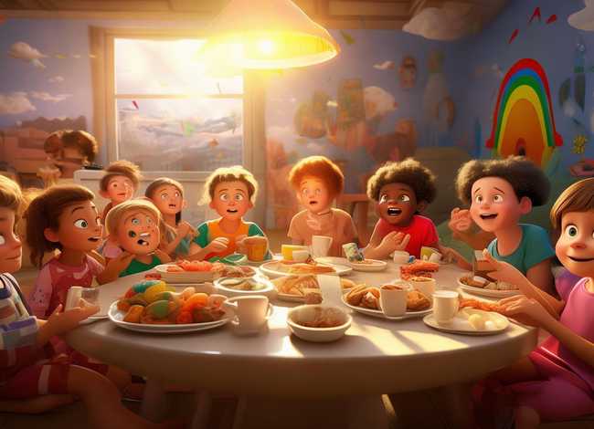 儿童早上好图片经典（儿童早上好图片经典图）