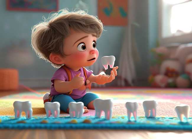 儿童掉牙的顺序以及年龄图片，儿童掉牙齿的顺序图片