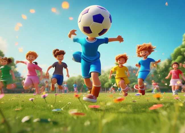 儿童踢球图片 - 儿童踢球图片怎么画