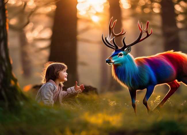 儿童故事九色鹿的故事 - 九色鹿的故事内容