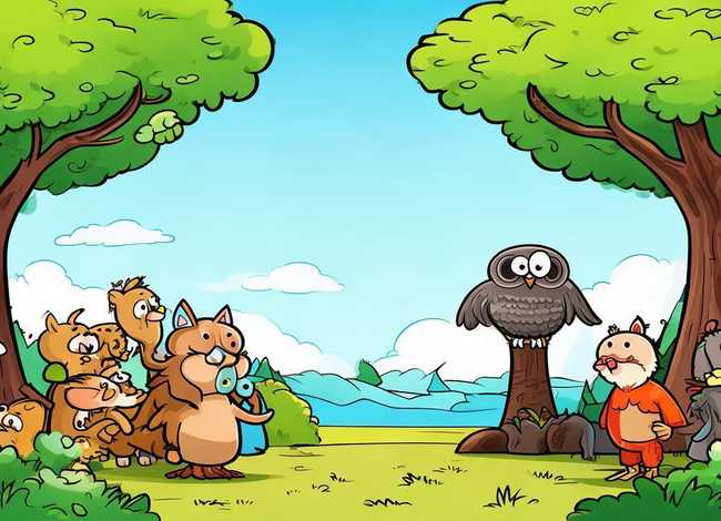 寓言故事图画儿童图片，寓言故事图片大全简笔画