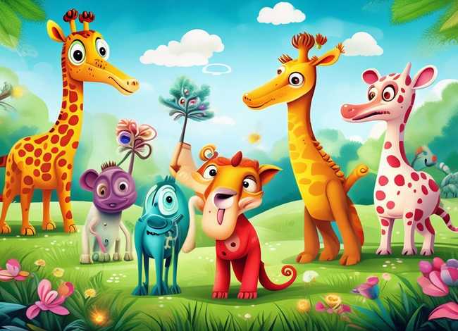 儿童图画故事书动物，故事书动物图画大全