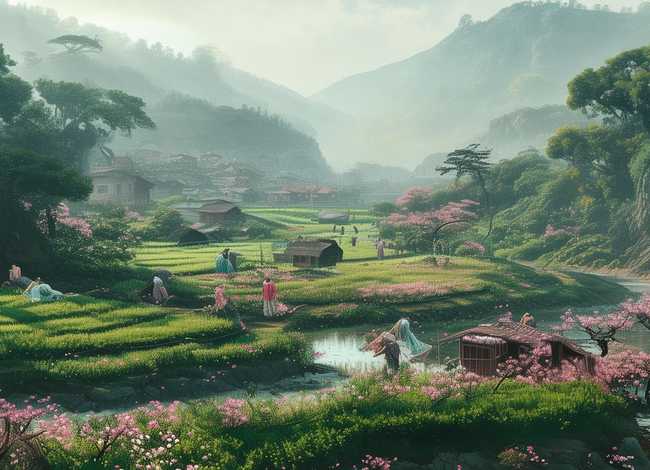 桃花源的故事主要内容，桃花源的故事主要内容30字