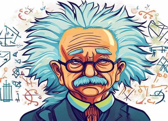 爱因斯坦创意画图片大全，爱因斯坦创意画图片大全简单