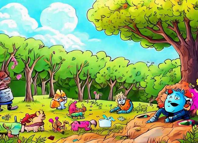 图文并茂小故事手绘；图文并茂小故事手绘图片