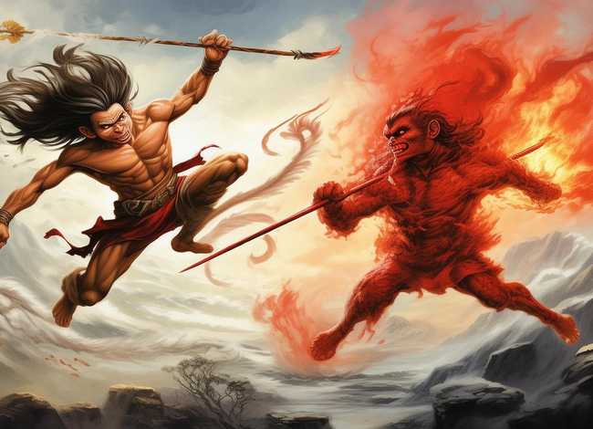 悟空力战红孩儿儿童故事，悟空力战红孩儿的故事