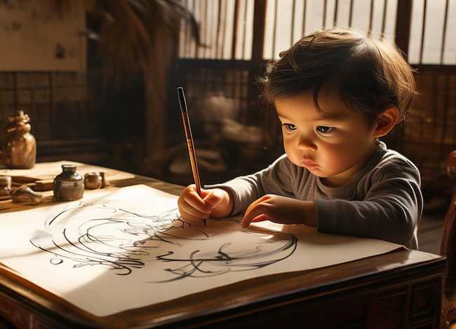 儿童书法家的故事，书法家的书法小故事