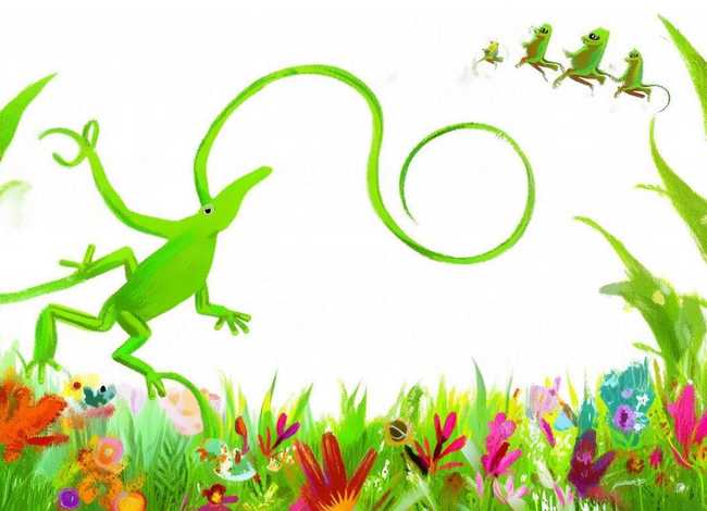 儿童故事小壁虎借尾巴绘本故事 - 小壁虎借尾巴绘本故事视频