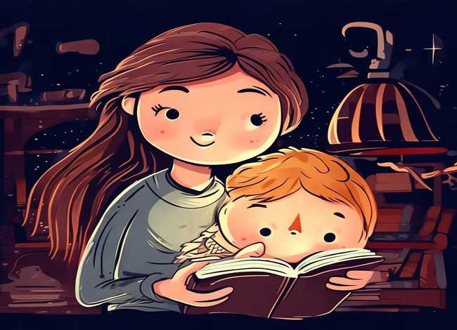 妈妈讲故事图片、妈妈讲故事图片 简笔画