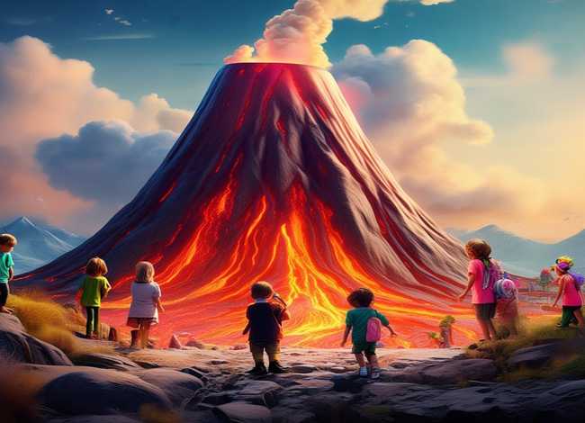 儿童启蒙故事火山、火山幼儿故事