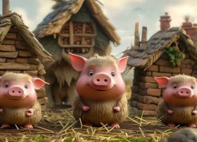 英语故事三只小猪、英语故事三只小猪最少句子