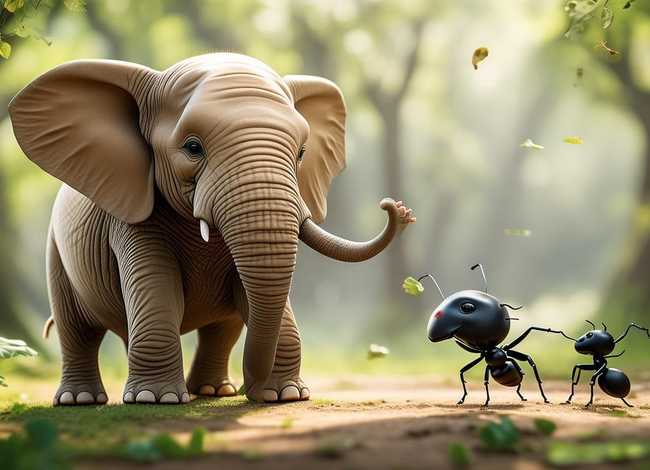 大象和蚂蚁的儿童故事，大象和蚂蚁的故事在线听
