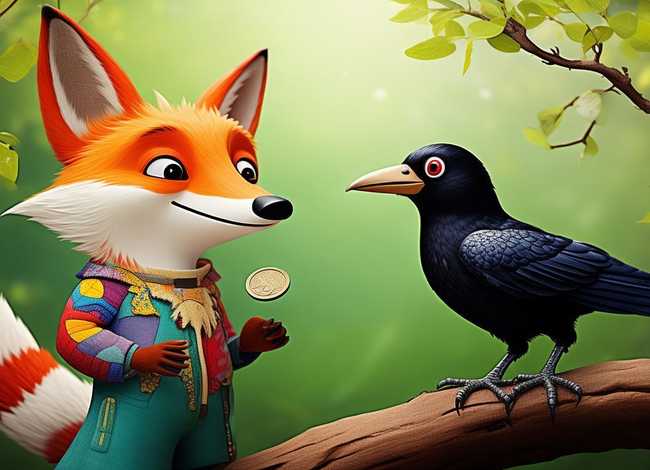 儿童故事狐狸与乌鸦（狐狸与乌鸦幼儿故事）