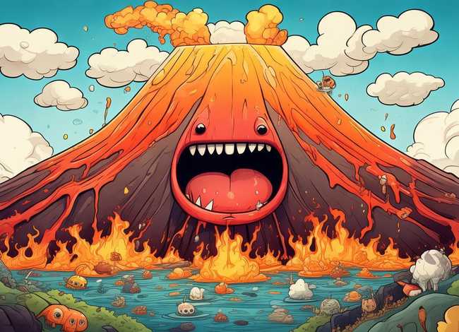 火山爆发的故事儿童版，有关火山爆发的故事