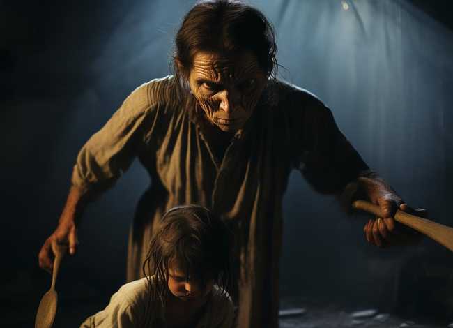 虐待儿童视频，女人虐待儿童