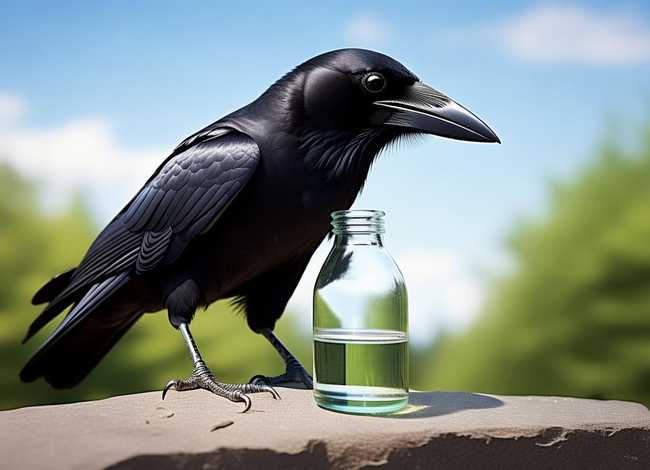 乌鸦喝水的故事儿童故事，乌鸦喝水的故事简单文字