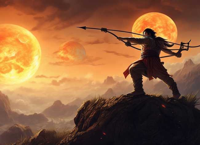 后羿射日简单故事 - 后羿射日简单故事讲解