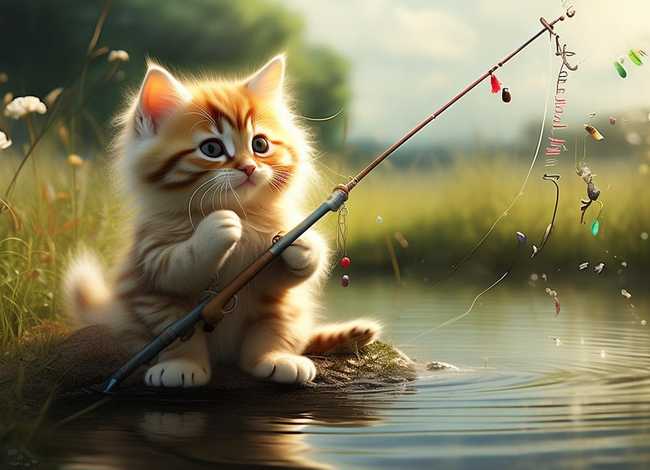 小猫钓鱼的故事 视频（小猫钓鱼的故事 视频讲解）