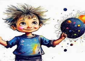 爱因斯坦小时候画的画；爱因斯坦小时候画的画怎么画