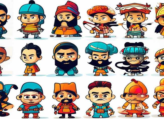 水浒人物儿童简笔画；水浒人物儿童简笔画大全