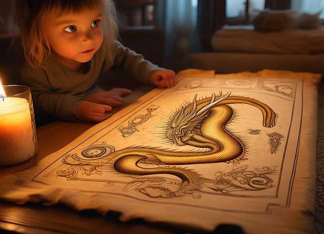 儿童睡前故事金龙的传说 - 金龙的故事作文