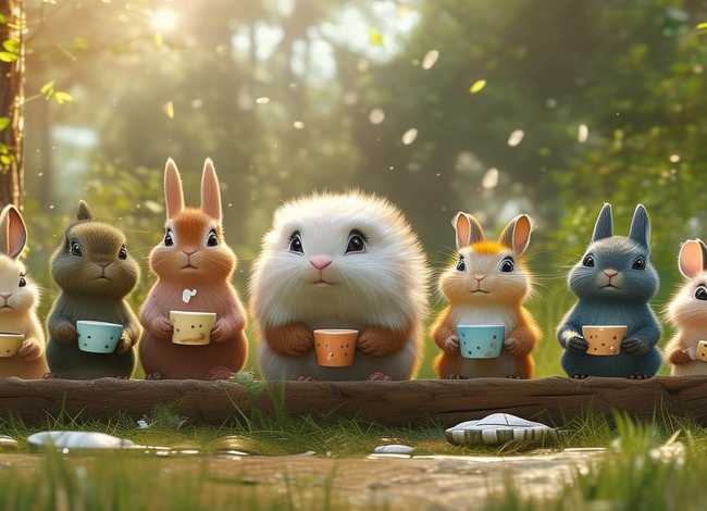 动物排队喝牛奶的儿童故事（小动物排队的幼儿故事）