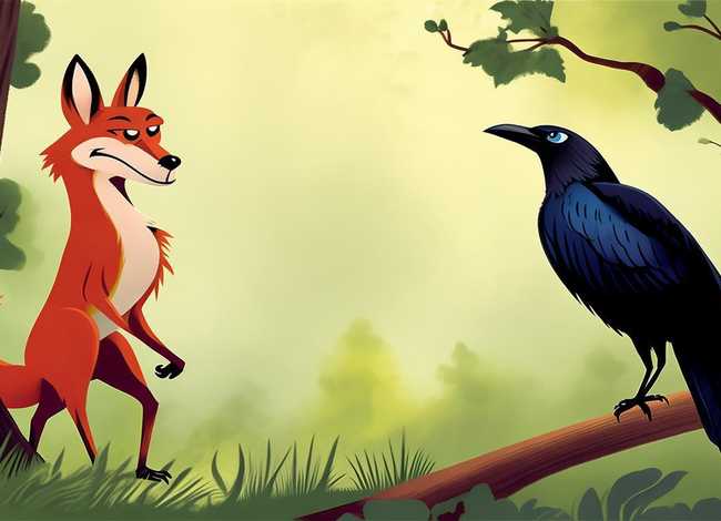 乌鸦与狐狸儿童故事小视频 - 乌鸦与狐狸寓言故事视频