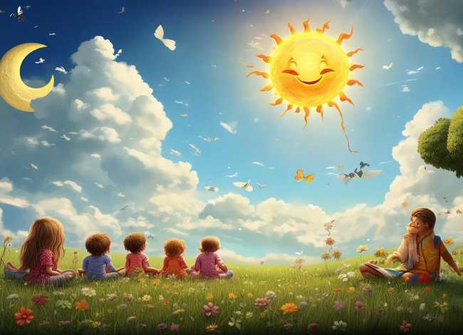 儿童故事太阳和月亮在线收听；播放太阳和月亮的故事