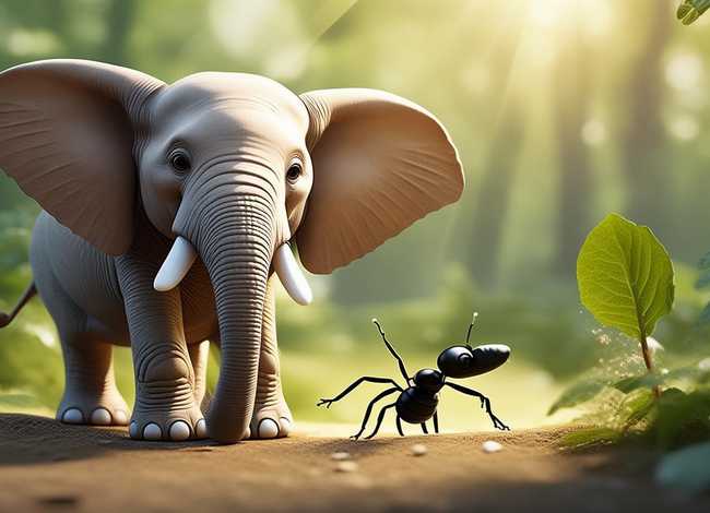 大象和蚂蚁的儿童故事，大象和蚂蚁的故事在线听