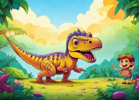 恐龙的儿童故事图片 - 恐龙的故事图片文字版