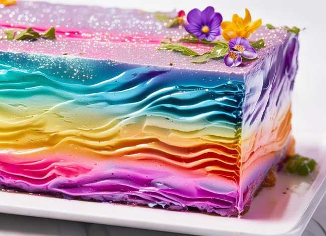 彩虹慕斯蛋糕图片大全；彩虹慕斯蛋糕图片大全大图