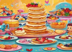 儿童故事美味的早餐；美味的早餐儿童画