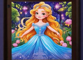 儿童填色画打印 - 儿童填色画打印版 公主