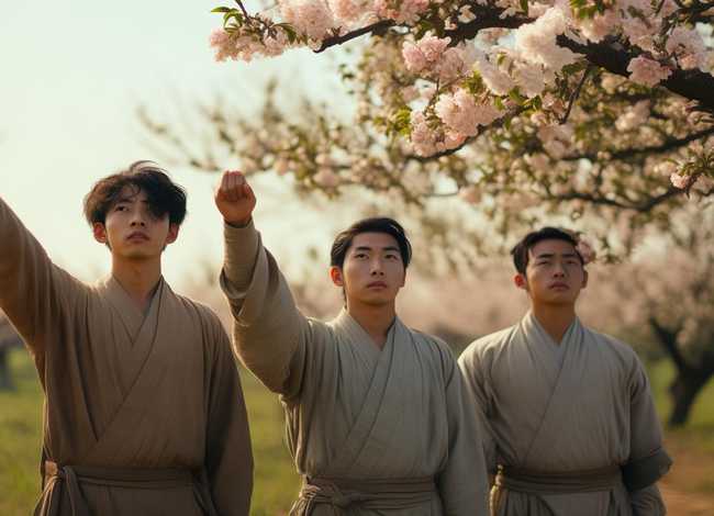 桃园结义儿童故事200字 - 桃园结义故事梗概200字