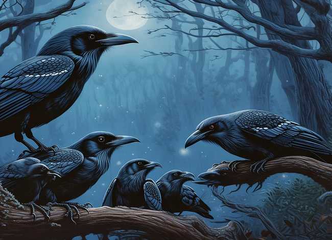 七只乌鸦的儿童故事 - 七只乌鸦的故事完整版