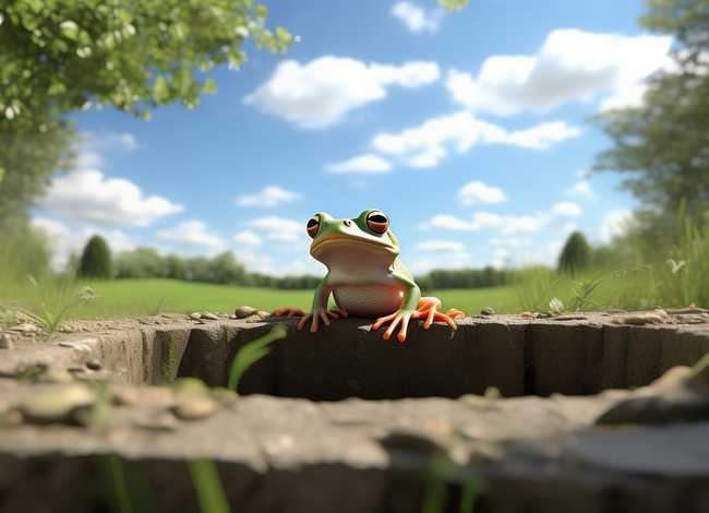 经典故事坐井观天（坐井观天的简单故事）