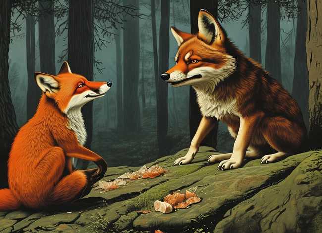 狼和狐狸的小故事，狼和狐狸的小故事简短