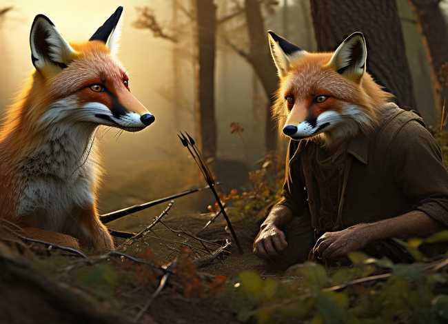 人的故事，狐狸打猎人的故事