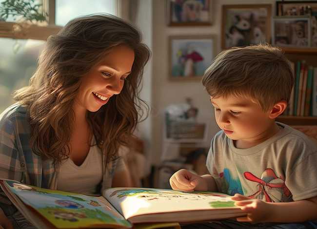 妈妈讲故事小学生（妈妈讲故事小学生看图写话）