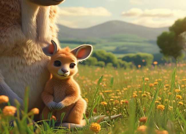 离不开妈妈的小袋鼠儿童故事 - 离不开妈妈的小袋鼠视频