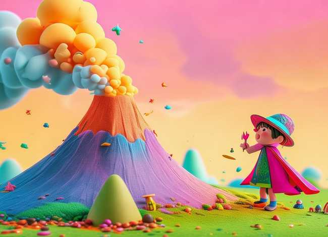 儿童火山故事mp3（火山幼儿故事）