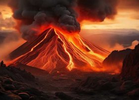 播放火山的故事；播放火山的故事歌曲