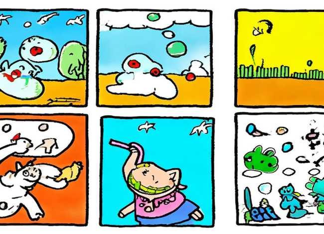 手绘简单漫画小故事六篇、手绘简单漫画小故事六篇图片