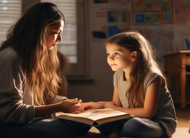 妈妈讲故事小学生（妈妈讲故事小学生看图写话）