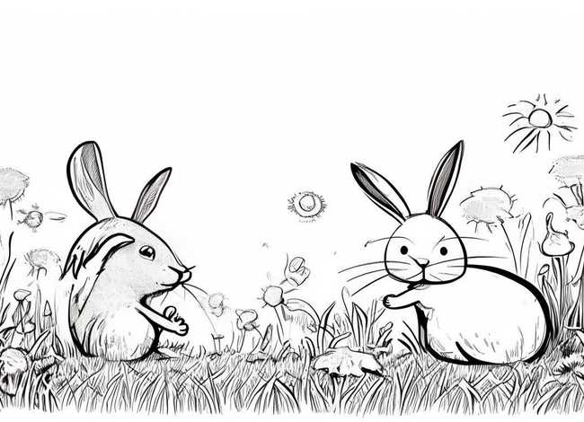 两只小兔子的故事图片,两只小兔子的故事图片简笔画 两只小兔子的故事图片,两只小兔子的故事图片简笔画