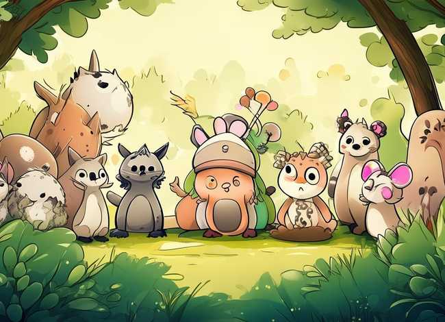 动物故事简笔画简单又好看 - 动物故事简笔画简单又好看图片