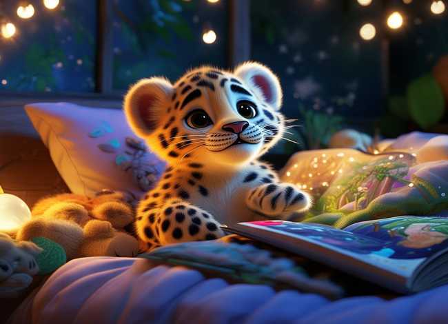 豹子故事儿童睡前故事（小豹子睡前故事）